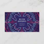 Techno Flat Sleek kleurrijk Visitekaartje (Voorkant)