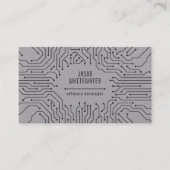 Techno Flat Sleek Modern Visitekaartje (Voorkant)