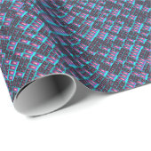 Techno-fractale behangpapier cadeaupapier (Rol Hoek)