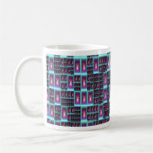 Techno fractale wallpaper koffiemok (Links)