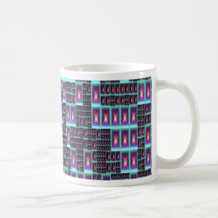 Techno fractale wallpaper koffiemok