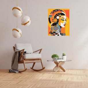 Techno-Fusion: oude inspiratie, modern design Poster