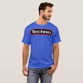 Techno Gamer Retro Videogame Shirt DJ Rave Edm (Voorkant volledig)