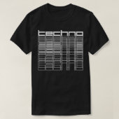 techno geometrisch t-shirt (Design voorkant)