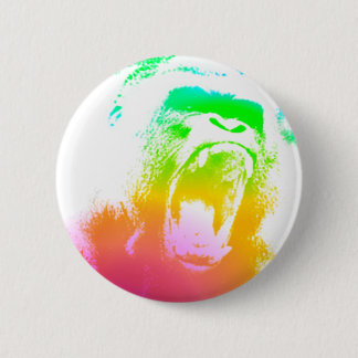 Techno Gorilla Ronde Button 5,7 Cm