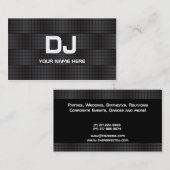 Techno Gradient DJ Visitekaartjes (Voorkant / Achterkant)