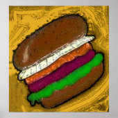 TECHNO HAMBURGER POSTER (Voorkant)