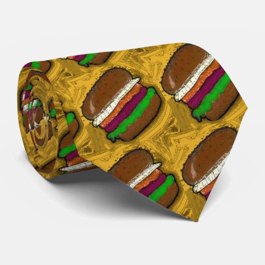 TECHNO HAMBURGER STROPDAS (Opgerold)