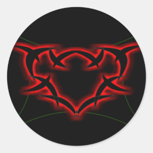 Techno hart Sticker