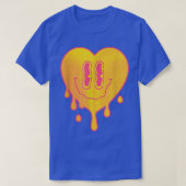 Techno Heart EDM Music Festival Rave Dubstep T-shirt (Design voorkant)