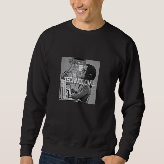 Techno Hoodie Techno T-Shirt Techno Kussen Rave (Voorkant)