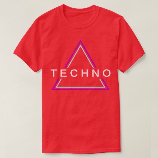 Techno House Party EDM Festival Goa Electro Rave 9 T-shirt (Design voorkant)