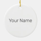 Techno House Retro Lettering Electro  Rave Keramisch Ornament (Achterkant)