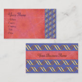 TECHNO INFINITE Gold Swirls in Blue Red Pink Visitekaartje (Voorkant / Achterkant)