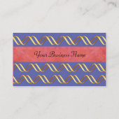 TECHNO INFINITE Gold Swirls in Blue Red Pink Visitekaartje (Achterkant)