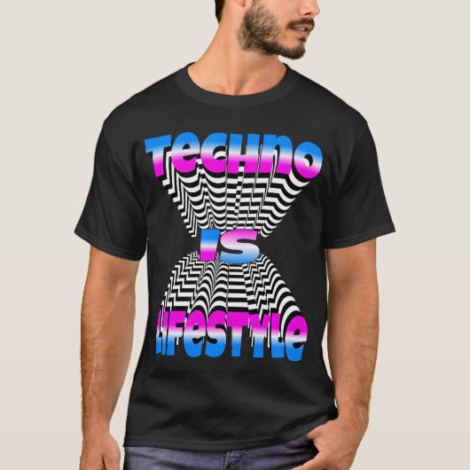Techno is levensstijl vriend t-shirt (Voorkant)