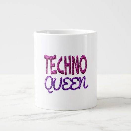 Techno Koningin Grote Koffiekop (Voorkant)