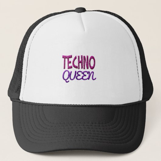 Techno Koningin Trucker Pet (Voorkant)