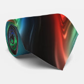 Techno Melted Sticky Metallic Vloeibaar Plastic Stropdas (Opgerold)