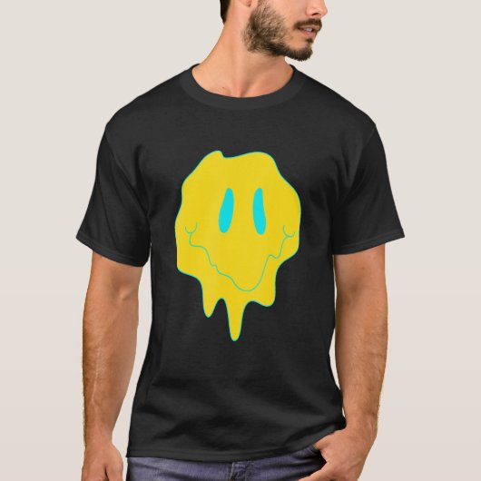 Techno Melting Edm Music Festival Rave Dubstep T-shirt (Voorkant)