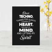 Techno Music DJ Electro Rave Festival Gift Idea Kaart (Gele Bloem)