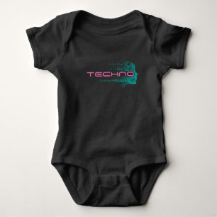 Techno Music DJ Festival edm Party Romper
