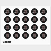 Techno Music DJ Rave Electro Festival Gift Idea Ronde Sticker (Vel)