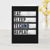 Techno Music Electro River Kaart (Gele Bloem)