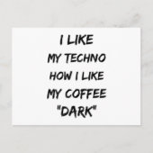 Techno Music Rave DJ Electro Festival Feestgeschen Briefkaart (Voorkant)