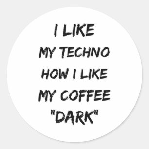 Techno Music Rave DJ Electro Festival Feestgeschen Ronde Sticker