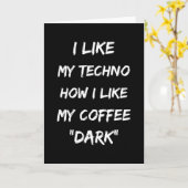 Techno Music Rave DJ Electro Festival Gift Idea Kaart (Gele Bloem)