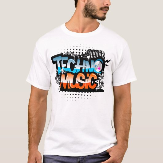 Techno Music Shirt (Voorkant)
