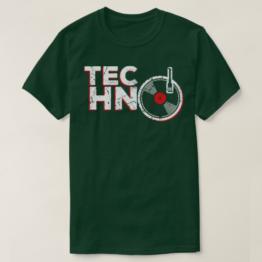 Techno Music T-shirt (Design voorkant)
