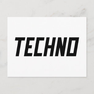 TECHNO-muziek Briefkaart