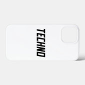 TECHNO-muziek Case-Mate iPhone Case (Achterkant (horizontaal))