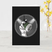 Techno Muziek DJ Rave Electro Trance Gift Idee Kaart (Gele Bloem)