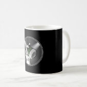 Techno Muziek DJ Rave Electro Trance Gift Idee Koffiemok (Voorkant rechts)