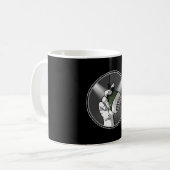 Techno Muziek DJ Rave Electro Trance Gift Idee Koffiemok (Voorkant links)