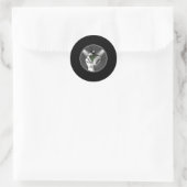 Techno Muziek DJ Rave Electro Trance Gift Idee Ronde Sticker (Tas)