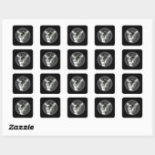 Techno Muziek DJ Rave Electro Trance Gift Idee Vierkante Sticker (Vel)