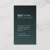 Techno muziek DJ Visitekaartje (Achterkant)