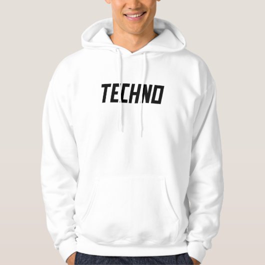 TECHNO-muziek Hoodie (Voorkant)