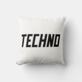 TECHNO-muziek Kussen (Voorkant)