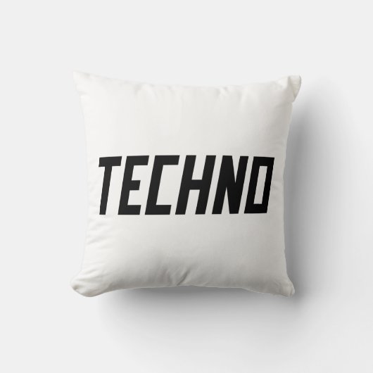 TECHNO-muziek Kussen (Voorkant)