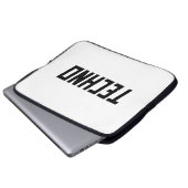 TECHNO-muziek Laptop Sleeve (Voorkant onderkant)