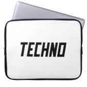 TECHNO-muziek Laptop Sleeve (Voorkant)