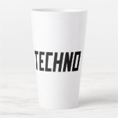TECHNO-muziek Latte Mok (Voorkant)