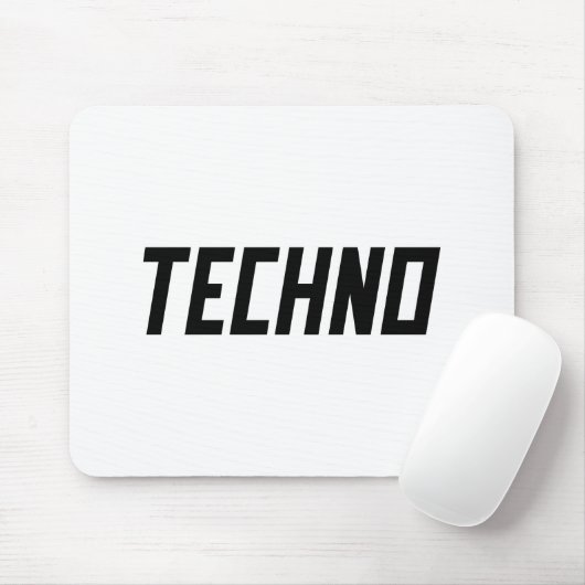 TECHNO-muziek Muismat (Met muis)
