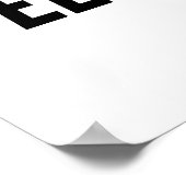 TECHNO-muziek Poster (Hoek)