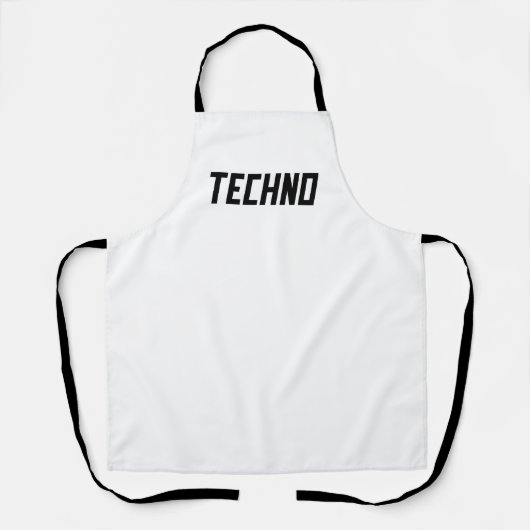 TECHNO-muziek Schort (Voorkant)